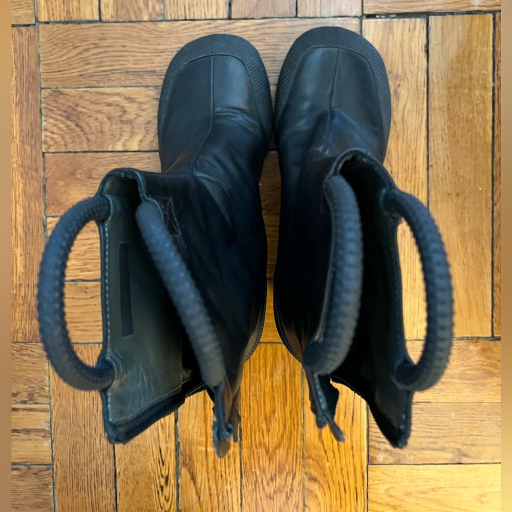 Random Identities Black Platform Boots